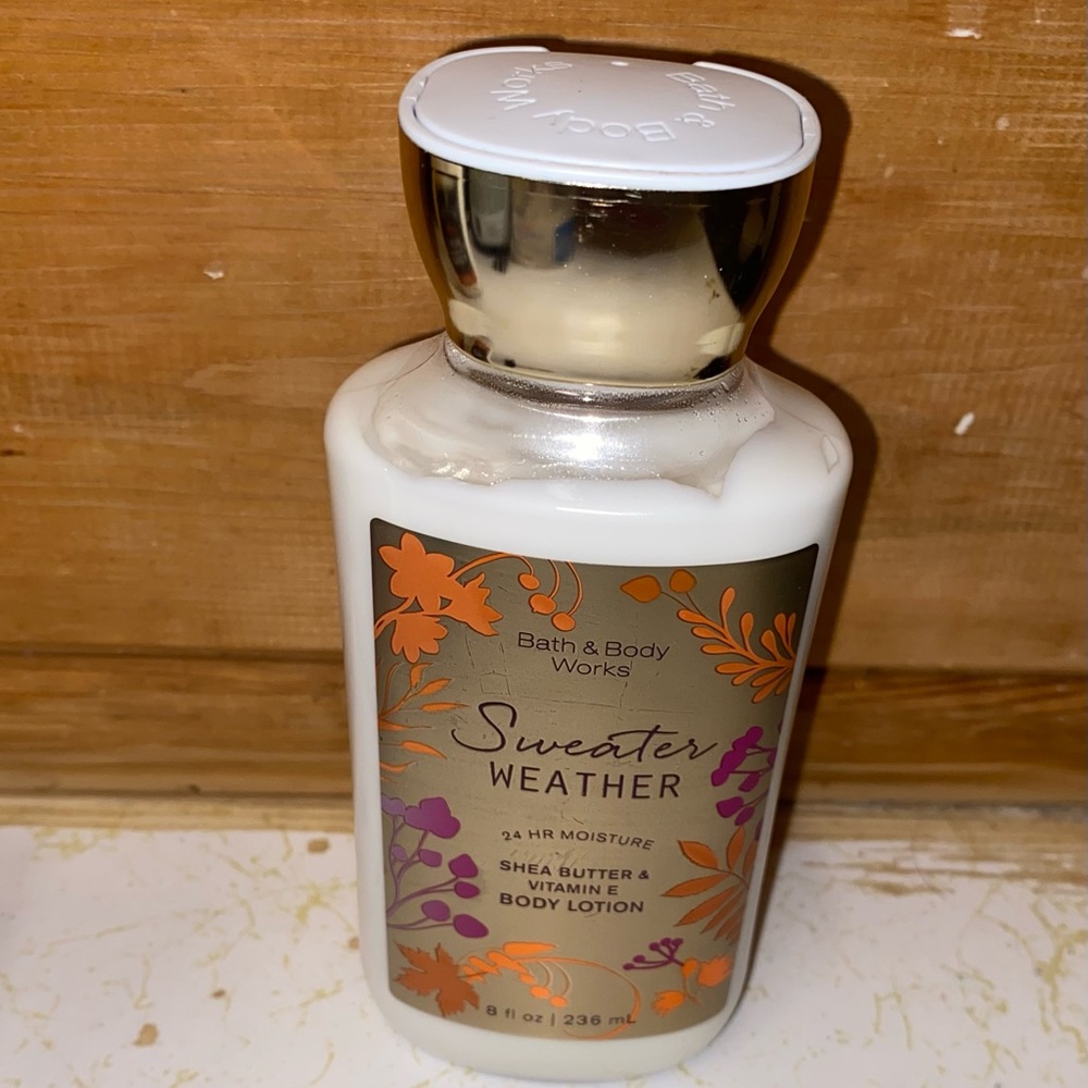 Sweater weather Bath and Body Works Lotion